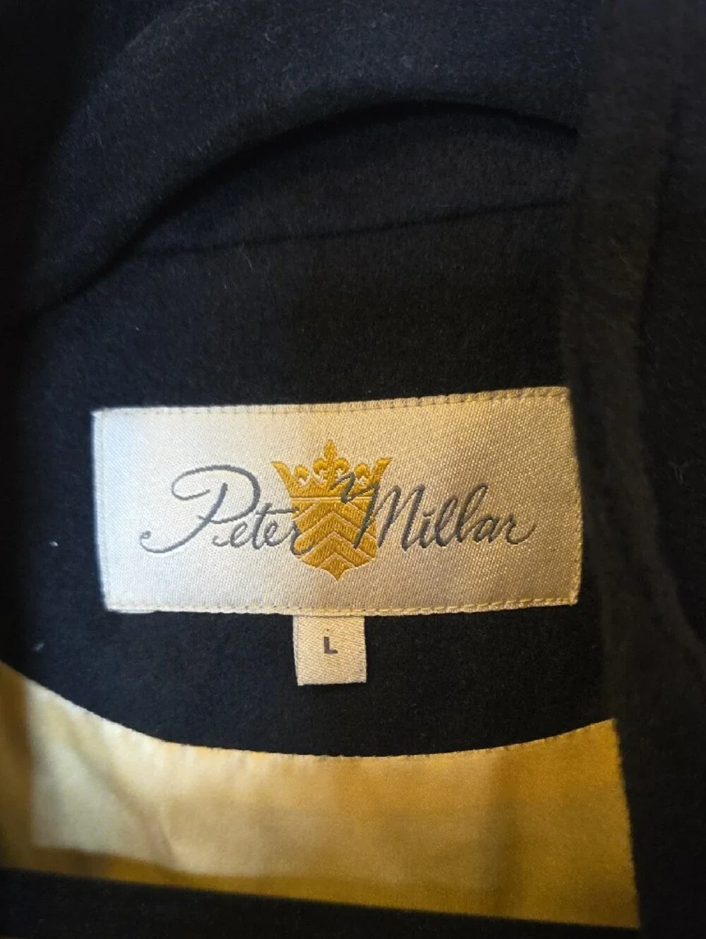 Peter Millar Black Men's Sleeveless Cashmere Golf Silk Quarter-Zip Vest Large